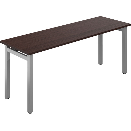 Newland Table Desk, 29-7/10" L x 72" W x 29-3/5" H, Dark Brown R.M.G. Prévention