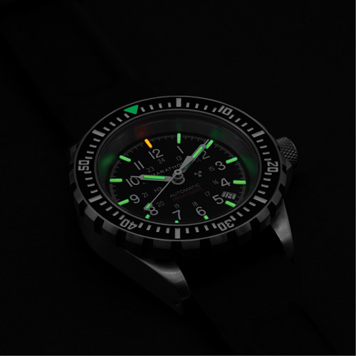 Grande montre automatique de plong&eacute;e, Num&eacute;rique, &agrave; piles, 41 mm, Noir R.M.G. Prévention