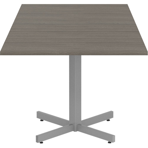 Table carr&eacute;e &agrave; hauteur r&eacute;glable Newland, 36" lo x 36" la x 29" h, Dessus de 1", Stratifi&eacute;, Brun R.M.G. Prévention