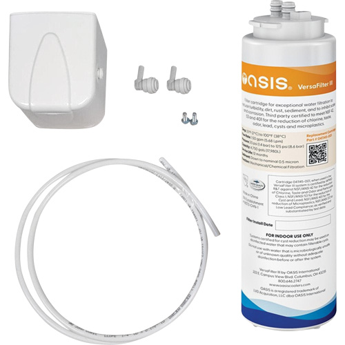 Trousse de filtre universel Versafilter III, Utilize avec Abreuvoirs OASIS/Remplisseurs de bouteille OASIS R.M.G. Prévention