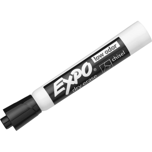 Chisel Tip Dry Erase Marker, Black, Chisel Tip R.M.G. Prévention