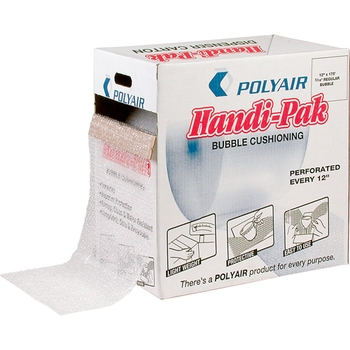 Handi-Pak Bubble Sheet Dispenser, 175' x 12", Bubble Size 3/16" R.M.G. Prévention