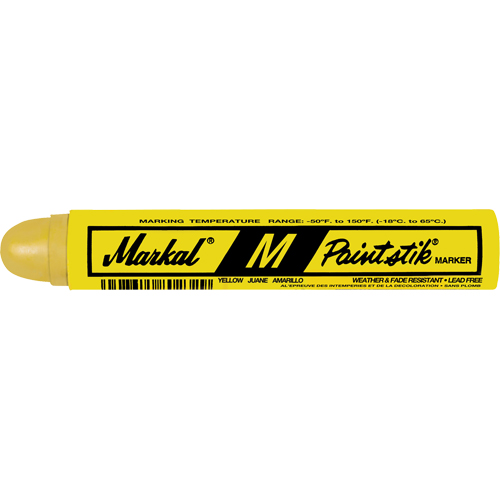 B&acirc;ton de peinture M Paintstik, B&acirc;ton plein, Jaune R.M.G. Prévention