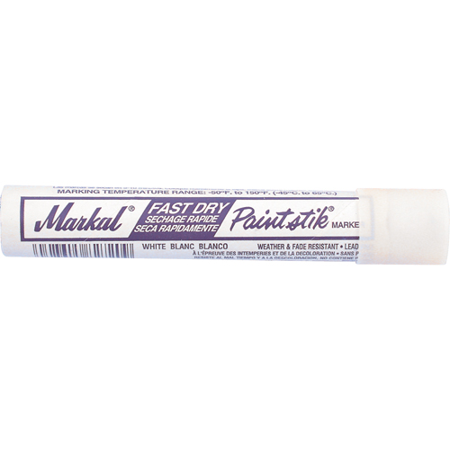B&acirc;tons de peinture Paintstik &agrave; s&eacute;chage rapide 50° &agrave; 150°F, B&acirc;ton plein, Blanc R.M.G. Prévention