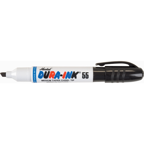 Dura-Ink&reg; 55 Permanent Marker, Chisel, Black R.M.G. Prévention