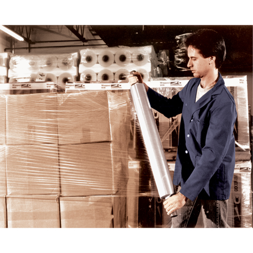 Hand Stretch Wrap, 120 Gauge (30 micrometers), 20" x 800' R.M.G. Prévention