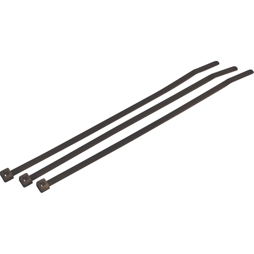 Attaches de c&acirc;ble standards r&eacute;sistantes aux intemp&eacute;ries/UV, Longueur 15", R&eacute;sistance &agrave; la traction 50 lb, Noir R.M.G. Prévention