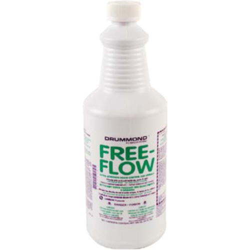 Produit d&eacute;bouchant et d&eacute;sodorisant pour les urinoirs Drummond Free Flow, 32 oz, Bouteille R.M.G. Prévention