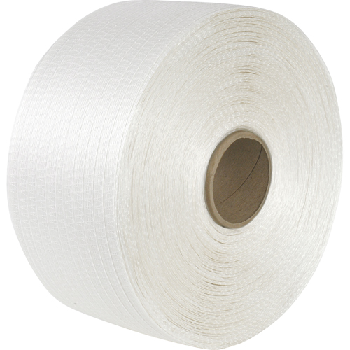 Woven Cord Strapping, Polyester Cord, 1/2" W x 3900' L, Manual Grade R.M.G. Prévention