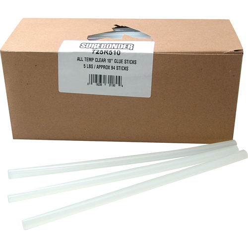 Glue Stick, 7/16" Dia. x 10" L, Clear R.M.G. Prévention