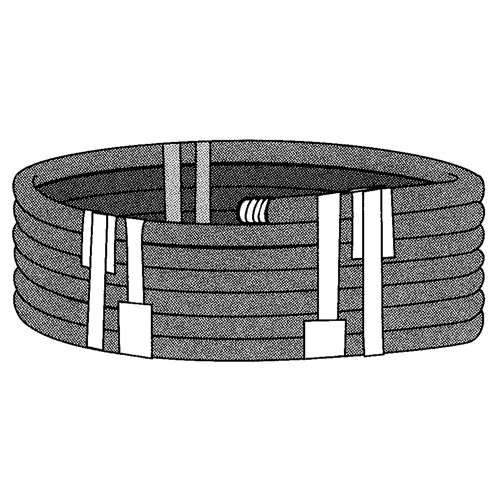 Ruban extensible, &eacute;paisseur 6 mils, 38,1 mm (1-1/2") x 55 m (180')  R.M.G. Prévention