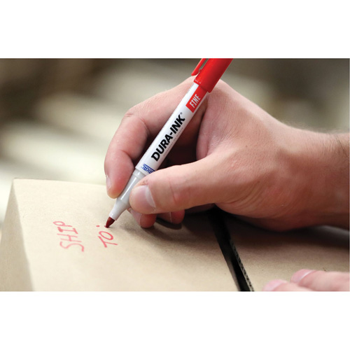 Marqueurs Dura-Ink - no 15, Rouge, Pointe Fin R.M.G. Prévention