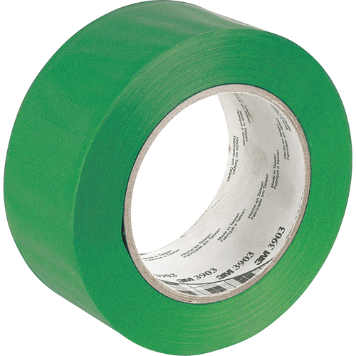 Rubans adh&eacute;sifs en vinyle 3903, 50 mm (2") la x 45,5 m (149,25') lo, 6,3 mils, Vert R.M.G. Prévention