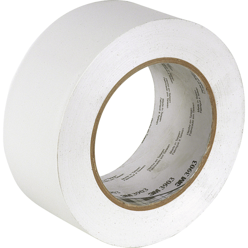 Rubans adh&eacute;sifs en vinyle 3903, 50 mm (2") la x 45,5 m (149,25') lo, 6,3 mils, Blanc R.M.G. Prévention
