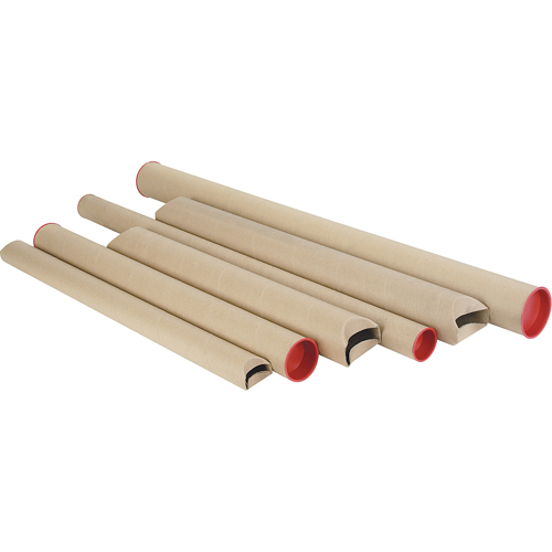 Tubes postaux Snap-Seal, Ronde, 3" la x 18" lo R.M.G. Prévention