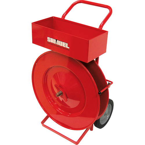 Strapping Dispenser, Polyester/Steel/Polypropylene Straps, 16" Core Dia., 2.875" Roll Width R.M.G. Prévention