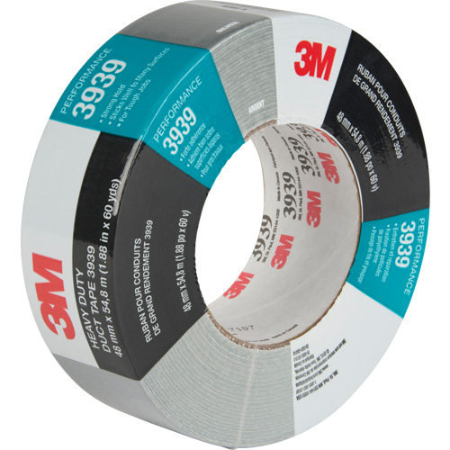 3939 Duct Tape, 9 mils, Silver, 48 mm (2") x 55 m (180') R.M.G. Prévention