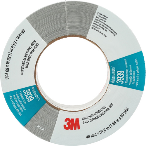3939 Duct Tape, 9 mils, Silver, 48 mm (2") x 55 m (180') R.M.G. Prévention