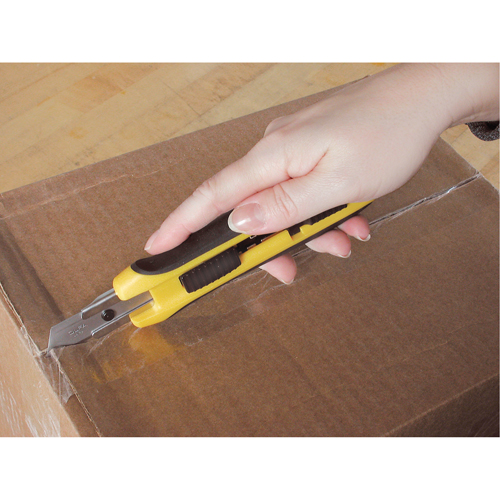 Five-Position Safety Knife, 18 mm, Silver, Rubber Handle R.M.G. Prévention