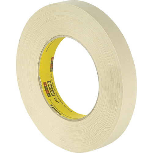 Scotch&reg; Performance 231 Masking Tape, 18 mm (3/4") x 55 m (180'), Tan R.M.G. Prévention