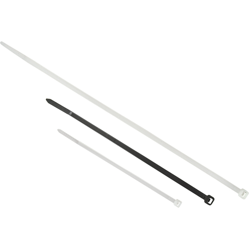 Contractor-grade Cable Ties, 24" Long, 175LBS Tensile Strength, Natural R.M.G. Prévention