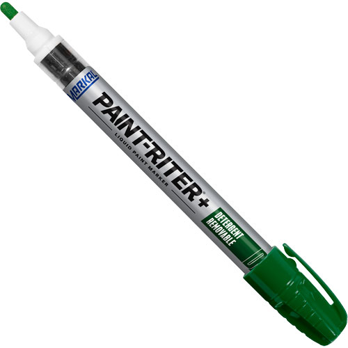 Marqueur &agrave; peinture nettoyable au d&eacute;tergent Paint-Riter+, Liquide, Vert R.M.G. Prévention