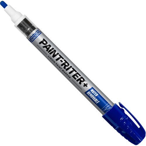 Paint-Riter&reg;+ Water Removable Paint Marker, Liquid, Blue R.M.G. Prévention