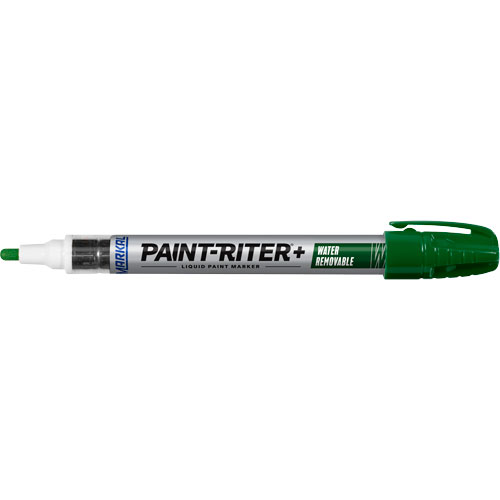 Paint-Riter&reg;+ Water Removable Paint Marker, Liquid, Green R.M.G. Prévention