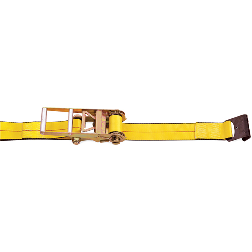 Ratchet Straps, Flat Hook, 3" W x 30' L, 5400 lbs. (2450 kg) Working Load Limit R.M.G. Prévention