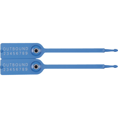 Gemini&reg; Tote Seals, 7-1/4", Plastic, Pull-Through R.M.G. Prévention