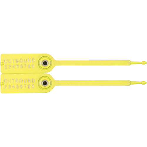 Gemini&reg; Tote Seals, 7-1/4", Plastic, Pull-Through R.M.G. Prévention
