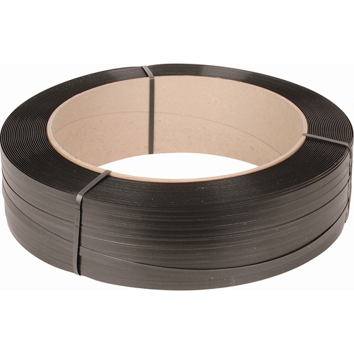 Strapping, Polypropylene, 1/2" W x 7200' L, Black, Machine Grade R.M.G. Prévention