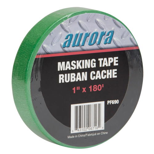 Painters Masking Tape, 25 mm (1") x 55 m (180'), Green R.M.G. Prévention