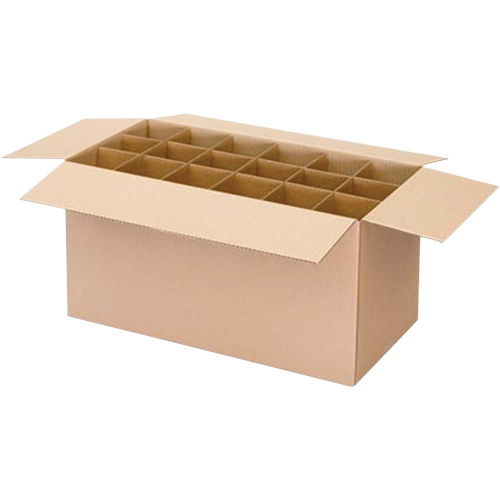 Boîte d'exp&eacute;dition pour cannettes a&eacute;rosols, 12-1/4" lo x 9-3/16" la x 10-5/16" h, ondulations C R.M.G. Prévention