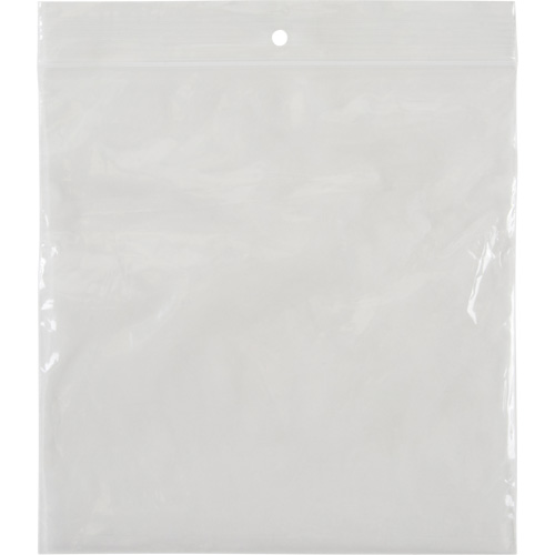Sacs en poly, Refermable, 6" x 6", 2 mils R.M.G. Prévention