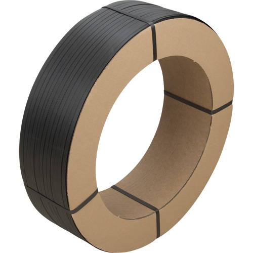 Strapping, Polypropylene, 1/2" W x 7200' L, Black, Manual Grade R.M.G. Prévention
