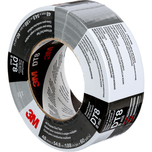 Ruban adh&eacute;sif tout usage DT8, 8 mils, Argent, 48 mm (2") x 55 m (180') R.M.G. Prévention