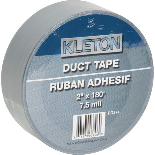 Utility Grade Duct Tape, 7.5 mils, Silver, 50 mm (2") x 55 m (180') R.M.G. Prévention