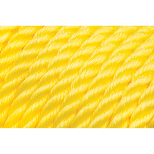 Corde jaune tress&eacute;e 5/8", Polypropyl&egrave;ne, 200' R.M.G. Prévention