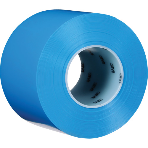 Ruban de marquage de planchers durable 971, 4" x 108', Vinyle, Bleu R.M.G. Prévention