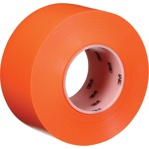 Ruban de marquage de planchers durable 971, 3" x 108', Vinyle, Orange R.M.G. Prévention