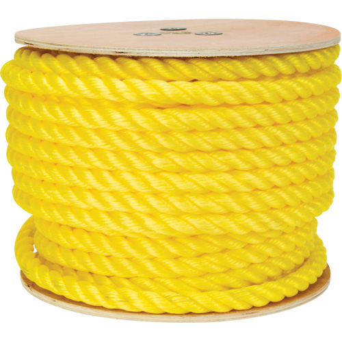 Braided Yellow Rope, Polypropylene, 144' R.M.G. Prévention