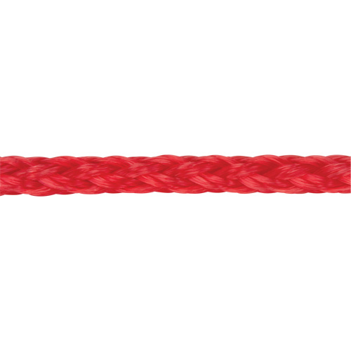Corde rouge tress&eacute;e, Polypropyl&egrave;ne, 500' R.M.G. Prévention