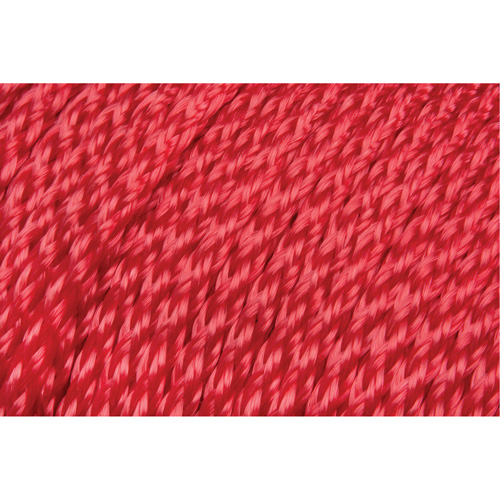 Corde rouge tress&eacute;e, Polypropyl&egrave;ne, 500' R.M.G. Prévention