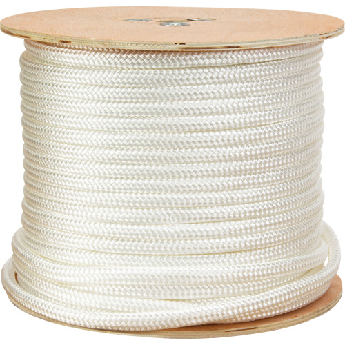 Braided White Rope, Nylon, 250' R.M.G. Prévention