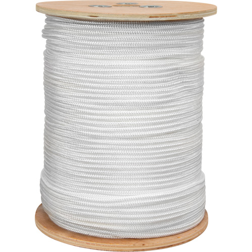 Braided White Rope, Nylon, 250' R.M.G. Prévention