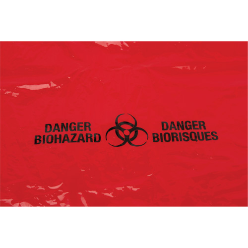 Waste Bags, Bio-Hazard, 50" L x 37" W, 2 mils R.M.G. Prévention