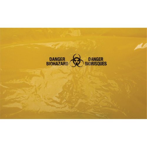Waste Bags, Bio-Hazard, 38" L x 30" W, 2 mils R.M.G. Prévention