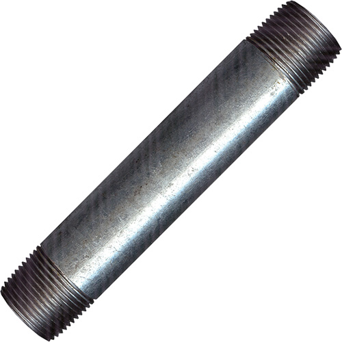 Raccord long, Galvanis&eacute;, 1/2", NPT x NPT R.M.G. Prévention