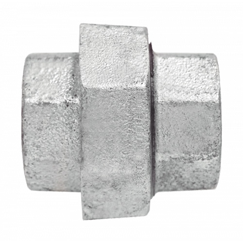 Raccord union pour tuyau, 1/8", Fer galvanis&eacute;, FPT R.M.G. Prévention